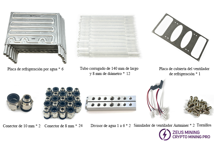 Lista de placas de refrigeración por agua T21 Freqmax