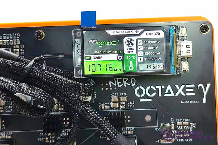 Minero Bitcoin Nerd OCTAXE 9.6T para minería en solitario Minero Bitcoin Nerd OCTAXE 9.6T para minería en solitario