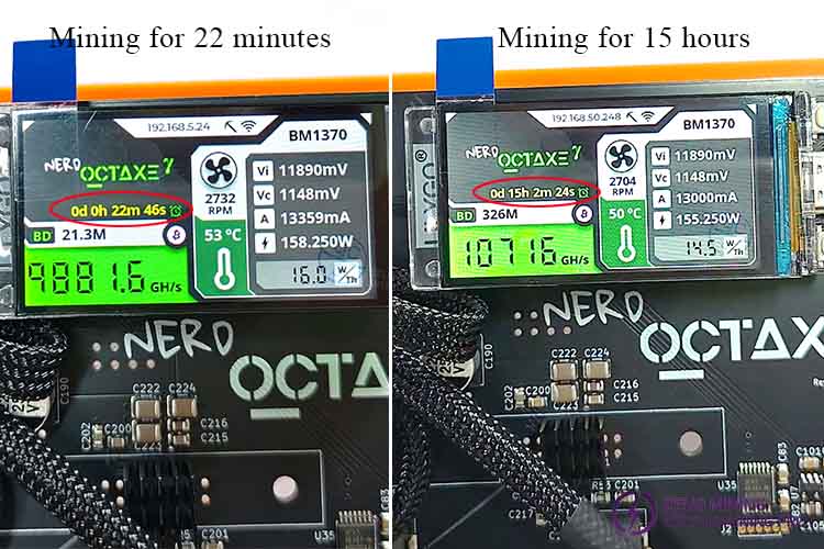 Interfaz de minería Bitaxe Nerd OCTAXE 9.6T Interfaz de minería Bitaxe Nerd OCTAXE 9.6T