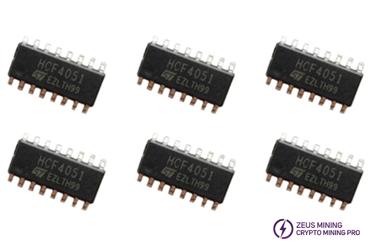 Multiplexor analógico de 8 canales único HCF4051 Multiplexor analógico de 8 canales único HCF4051