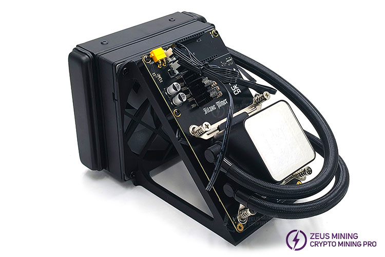 Minero de Bitcoin NerdQaxe++ Rev 6.1 Hydro 6T para el hogar