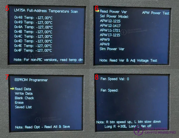 Interfaz de prueba del dispositivo de prueba B8 Interfaz de prueba del dispositivo de prueba B8