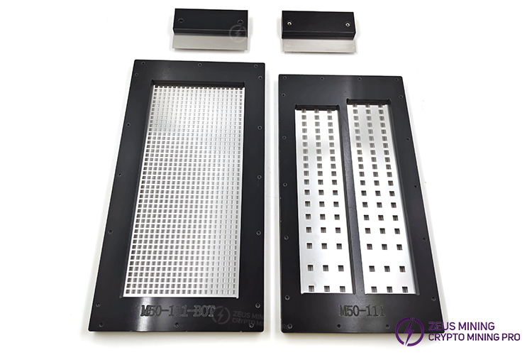 Molde de pasta térmica para placa hash de 111 chips Whatsminer M50