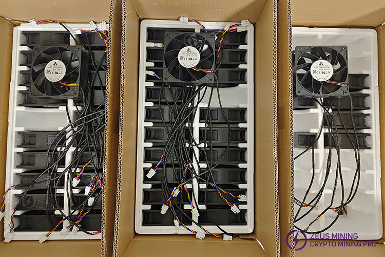 Ventilador de refrigeración Delta original sin escobillas QFR1212HE-00 de 12 V CC, 2,70 A, 12 cm y 4 pines para Antminer S21