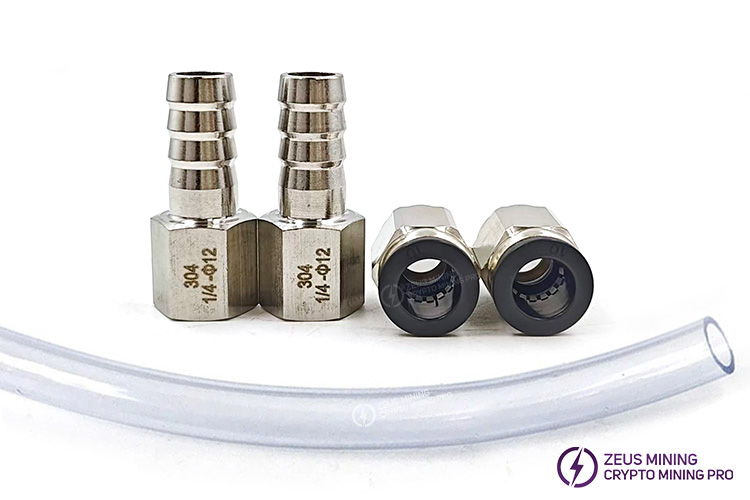 Tubo de unión de tráquea de acero inoxidable