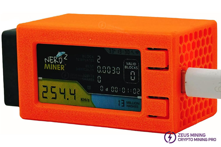 Minero NerdMiner Pro Bitcoin Lottery 255 kJ 1 W
