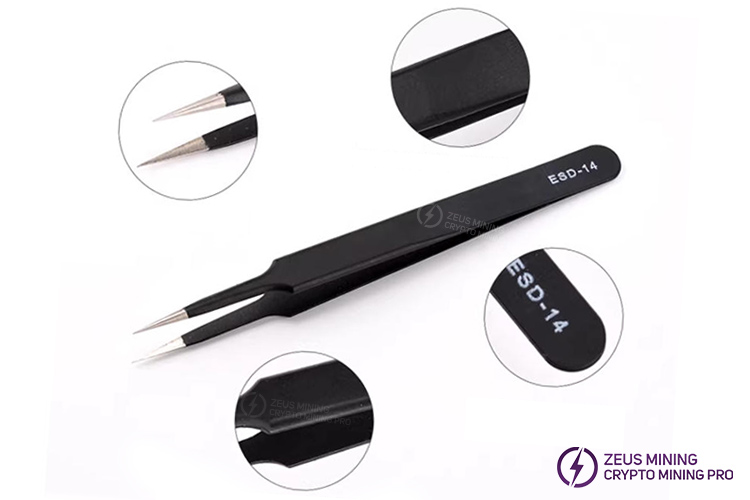 Juego de 9 pinzas ESD