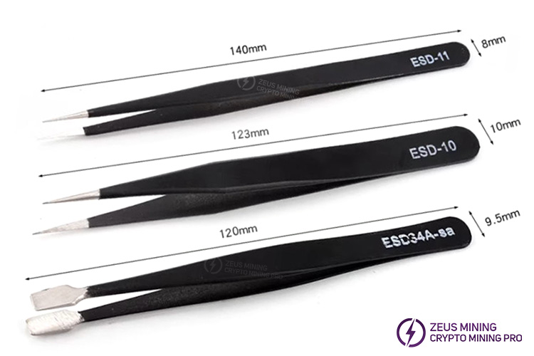 Pinzas para reparación de mineros ASIC 9 unidades