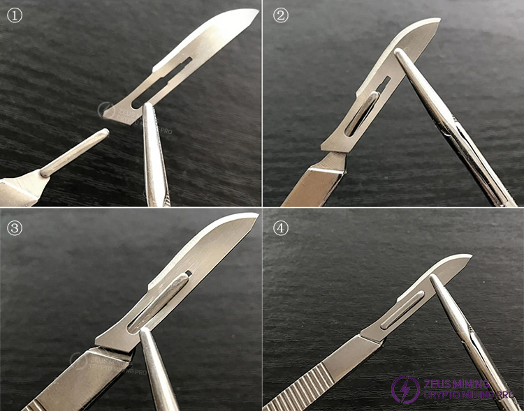 Cuchillas de acero inoxidable herramientas para tallar reparación de PCB