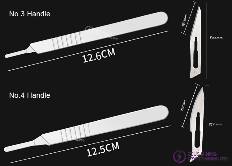 20 cuchillas de acero al carbono para herramientas de reparación de PCB