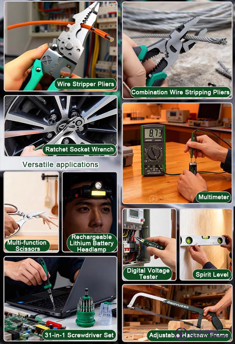Kit combinado de 27 herramientas para el mantenimiento de mineros ASIC