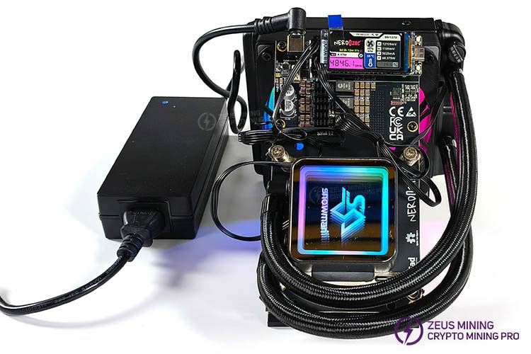 Refrigeración hidráulica Bitaxe NerdQaxe++ ASIC Miner 4.8TH
