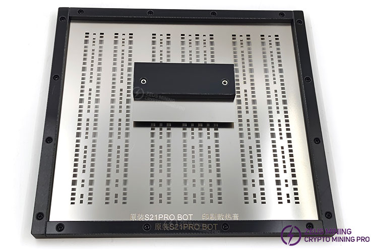 Molde de plataforma de plantación de grasa térmica para tablero hash Bitmain S21pro