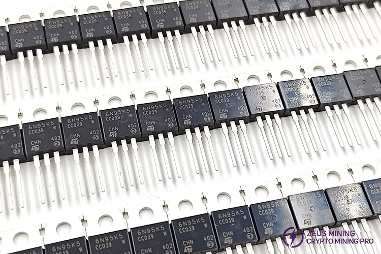 MOSFET de potencia de canal N STP6N95K5 para reparación de fuente de alimentación APW12