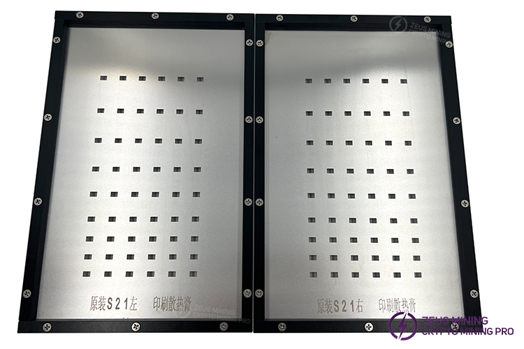 Herramienta de engrase de tablero hash Antminer S21 para instalar el disipador térmico