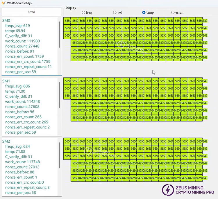 Software de prueba de máquina completa Whatsminer