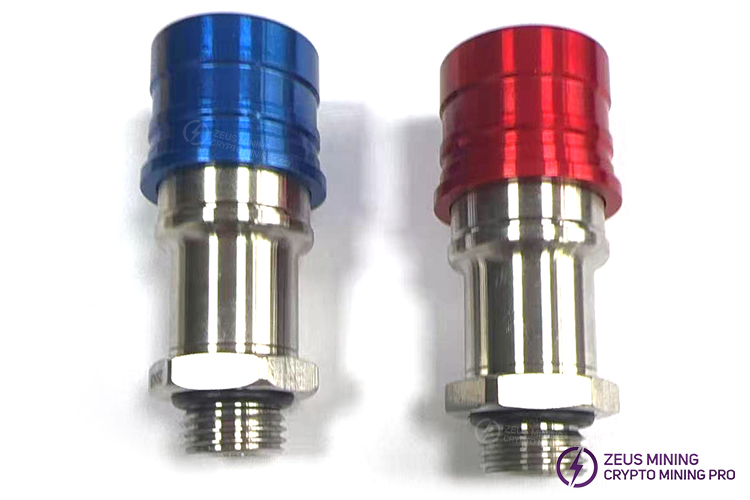 Conectores rápidos Whatsminer M64 para refrigeración Hydro Conectores rápidos Whatsminer M64 para refrigeración Hydro