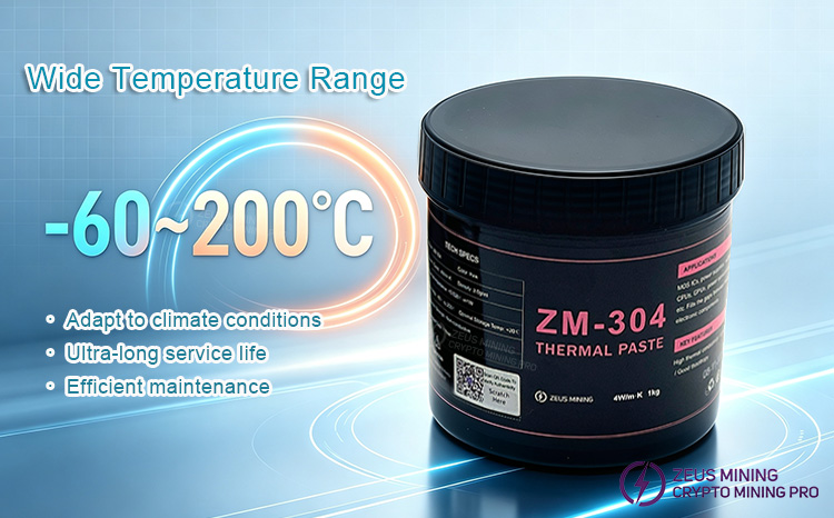 Grasa de silicona termoconductora ZM-304 de 4 W/m·k para placas de hash