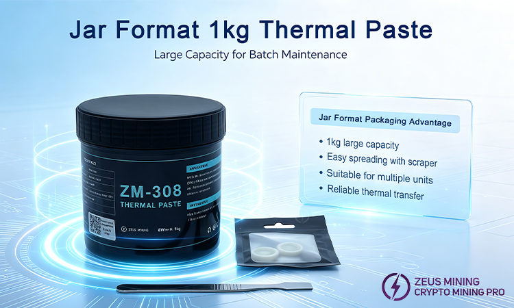 ZM-308 Pasta térmica de 8 W/m·K para chips ASIC