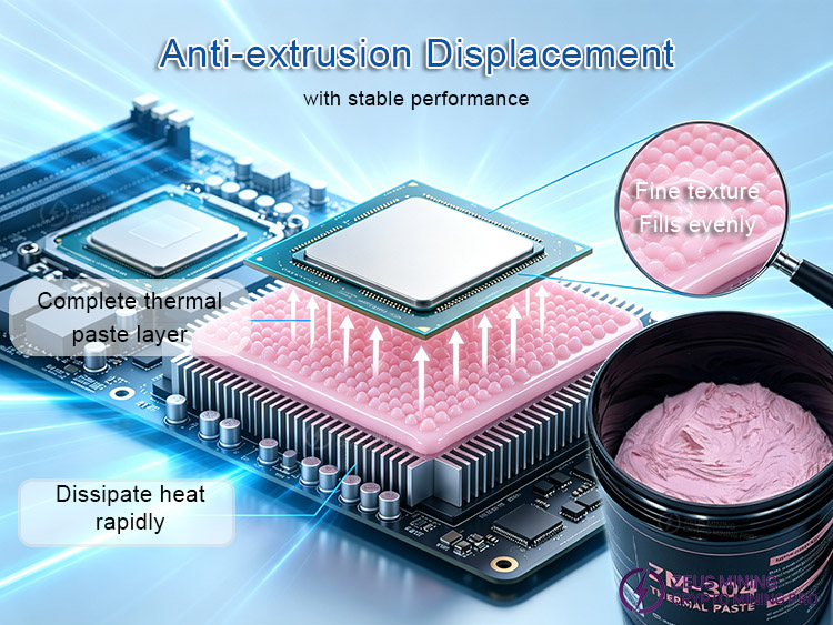 Pasta térmica ZM-304 para la disipación de calor de chips ASIC