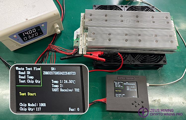 Probador B8Pro para pruebas de sensores de temperatura en placas de hash Whatsminer Probador B8Pro para pruebas de sensores de temperatura en placas de hash Whatsminer