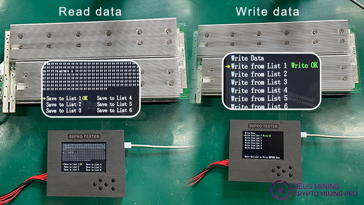 Dispositivo de prueba B8/B8pro para EEPROM de Whatsminer Dispositivo de prueba B8/B8pro para EEPROM de Whatsminer