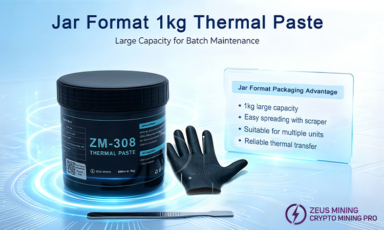 ZM-308 Pasta térmica de 8 W/m·K para chips ASIC
