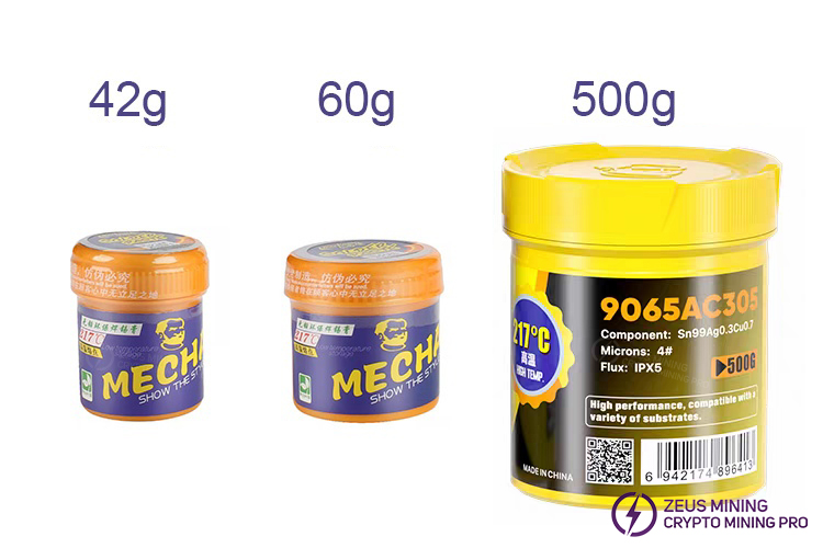 Pasta de soldadura mechanic de alta temperatura