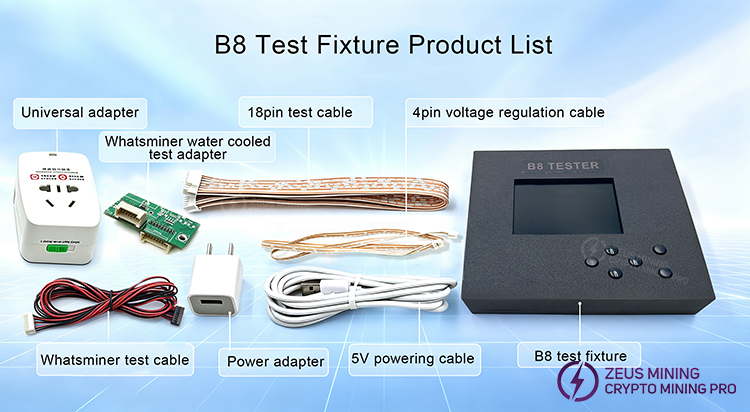 Equipo de prueba universal Antminer B8