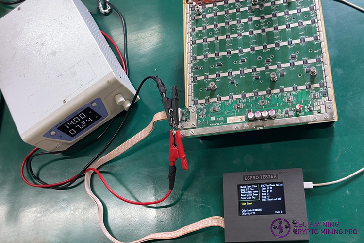 Probador B8PRO para pruebas de placas de hash Antminer