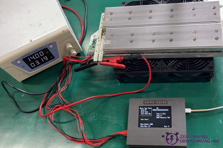 Dispositivo de prueba B8Pro para placas de hash Whatsminer