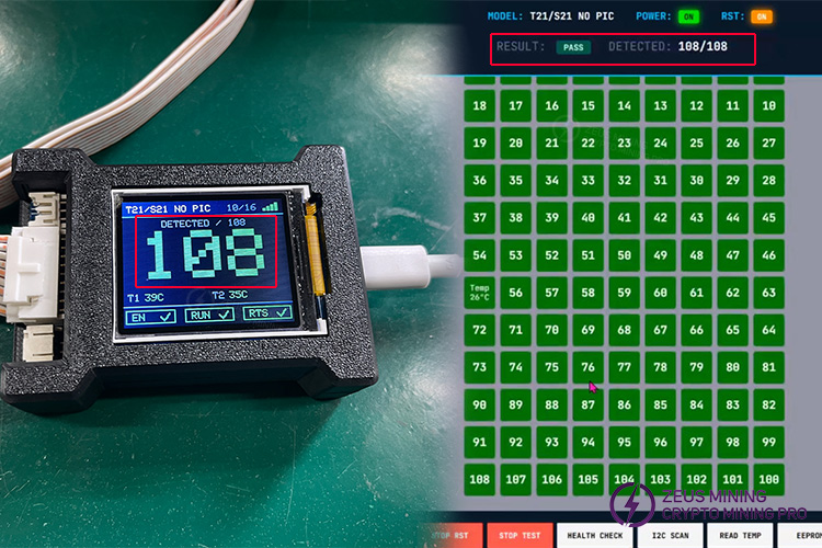 Probador ZEUS MINING TAAS para chips ASIC de Antminer
