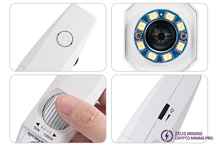 Microscopio digital WiFi LEYUE Z05 uso manual o con soporte Microscopio digital WiFi LEYUE Z05 uso manual o con soporte
