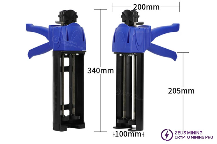 Pistola para adhesivos epoxi de dos componentes 400 ml