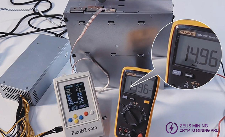 PicoBT is testing the power cable connection