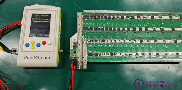 Editor EEPROM para la conexión de cables de la placa de hash de Whatsminer