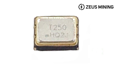 Oscilador de cristal T250 - dorado