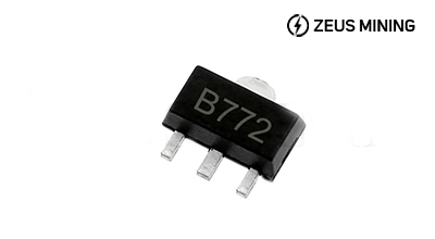 Transistor de potencia media 2SB772 SMD