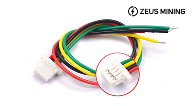 Conector de cable hembra simple JST SH1.0 4P 10cm