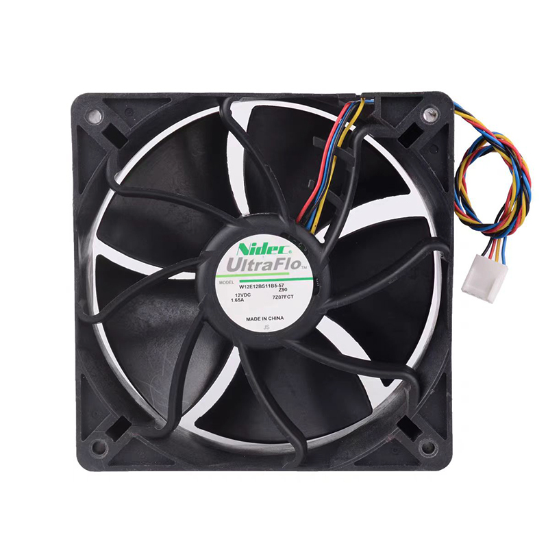 Ventilador de enfriamiento del minero de Nidec Antminer 12V 1.65A 6000RPM 120mm x 120mm x 38mm