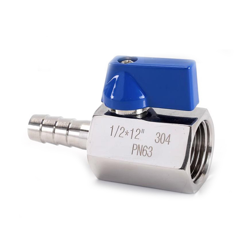 304 PN63 mini válvula de bola de acero inoxidable 10 mm 12 mm para refrigeración por agua