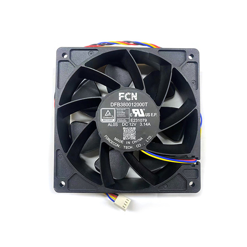 FCN DFB380012000T AL0S DC12V 3.14A 120mm ventilador de refrigeración para Antminer