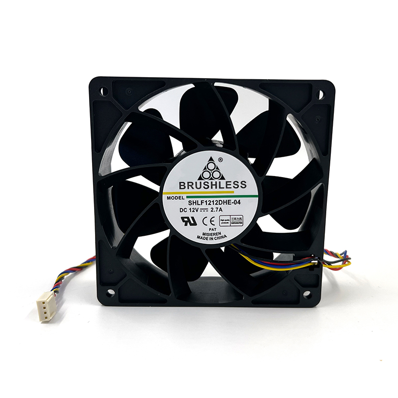 SHLF1212DHE-04 12V 2.7A ventilador de refrigeración para Antminer