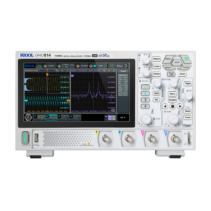 Osciloscopio digitales RIGOL DHO814 de 100MHz