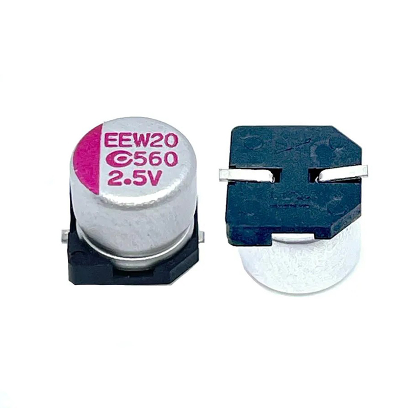 Condensador electrolítico SMD de 560 µF y 2,5 V