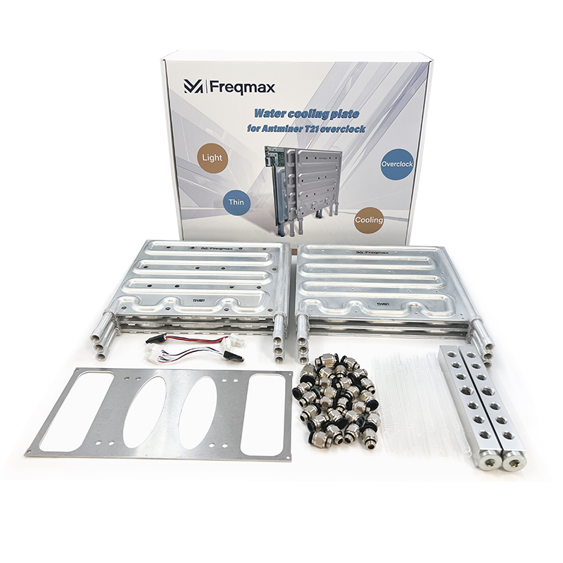 Placa de refrigeración por agua Freqmax para overclocking de Antminer S21 y T21