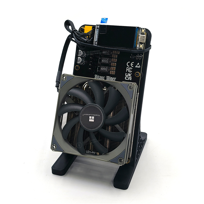 Minero Bitaxe NerdQaxe 6TH/s minero SOLO con ventiladores duales