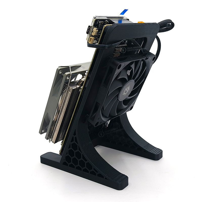 Minero Bitaxe NerdQaxe 6TH/s minero SOLO con ventiladores duales