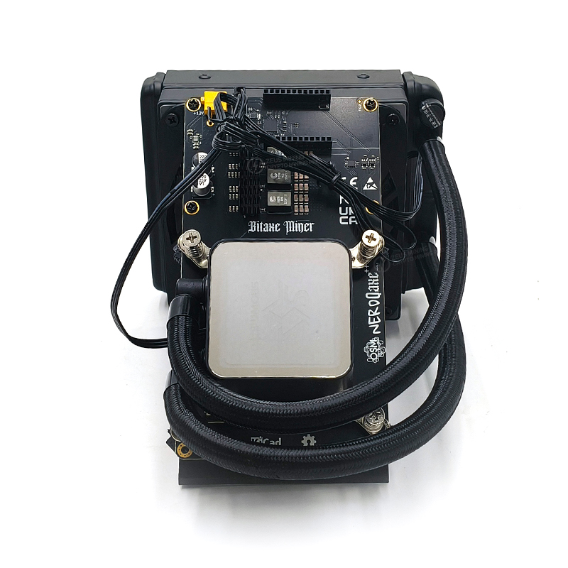 Minero Bitaxe NerdQaxe Rev 6.1 Hydro 6TH/s minero SOLO de Bitcoin