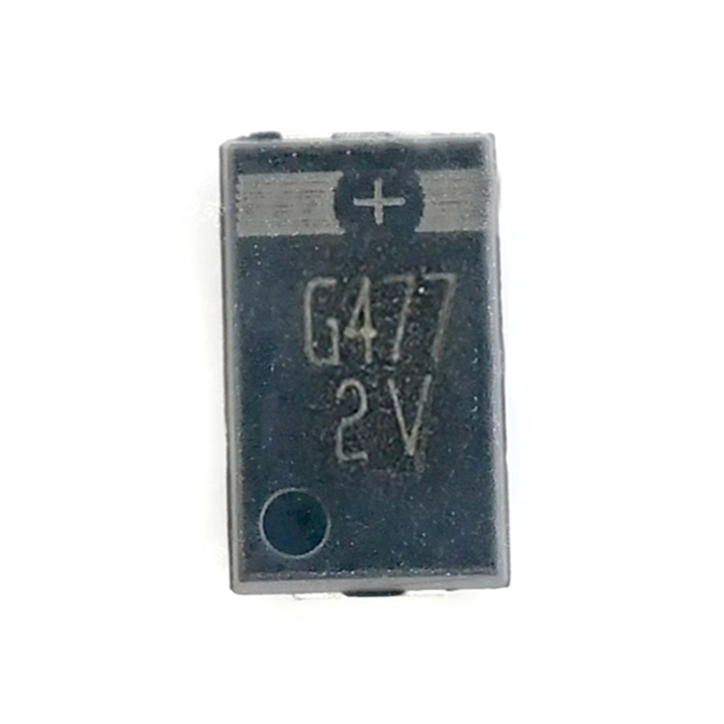 Condensador de tantalio G477 2V